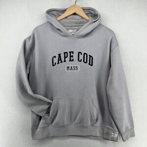 CAPE COD Hoodie Youth XL 18-20 CUFFYS Mass MA Nantucket Chatham Fleece Gray